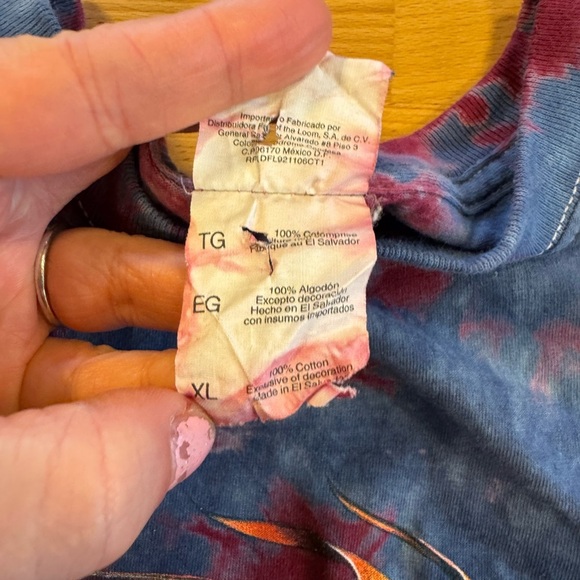 VINTAGE Sunburst Tie-Dye WOMENS XL - Picture 3 of 5